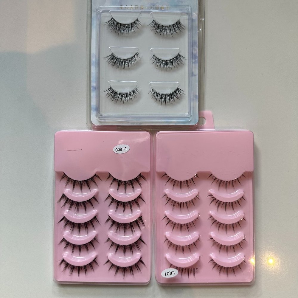 [NWT!] 3 Pack Manga Style False Lashes